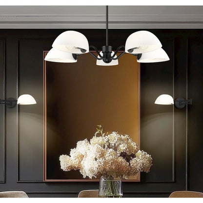 Z-Lite 5 Light Chandelier, Matte Black