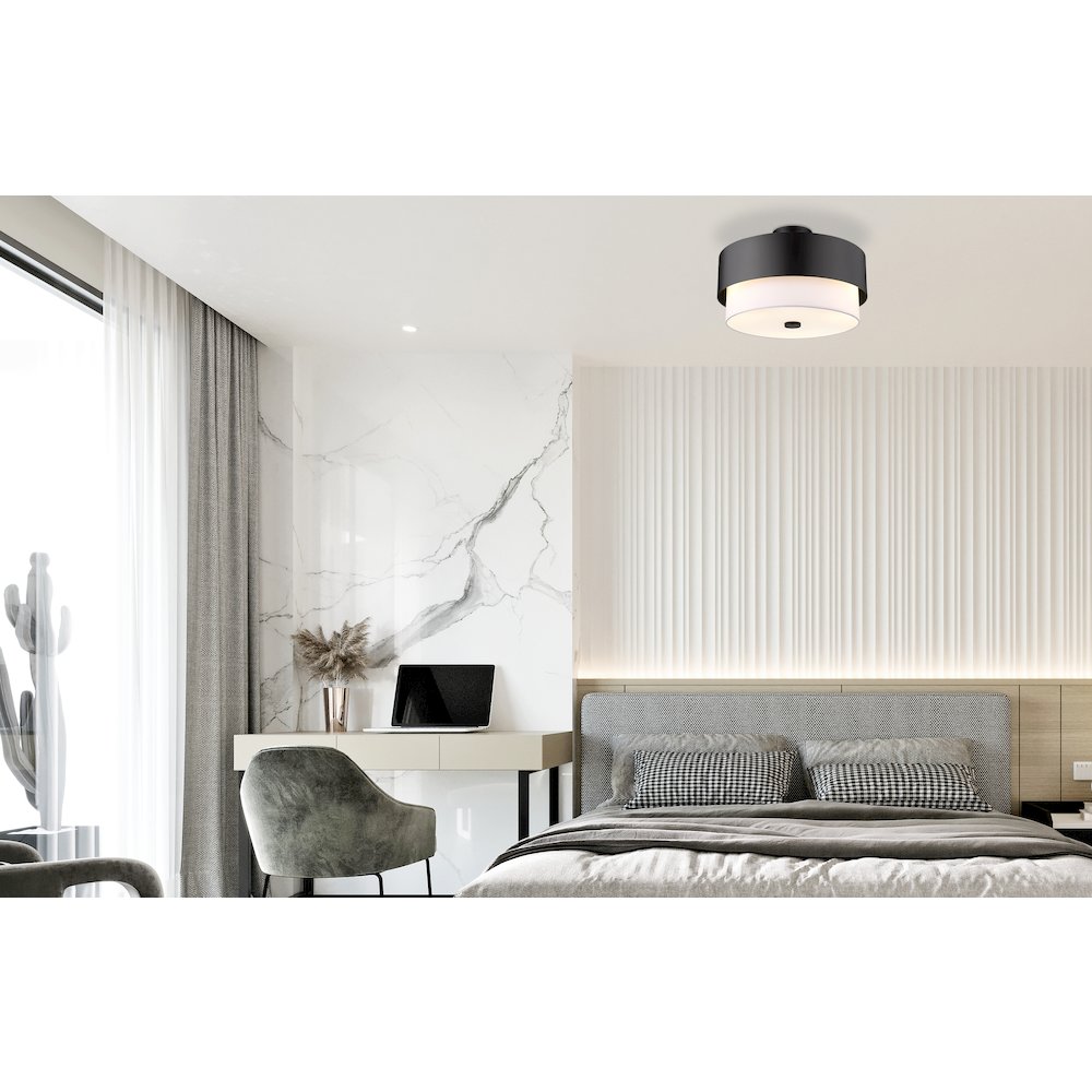 Z-Lite 3 Light Semi Flush Mount
