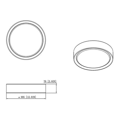 Z-Lite 1 Light Flush Mount