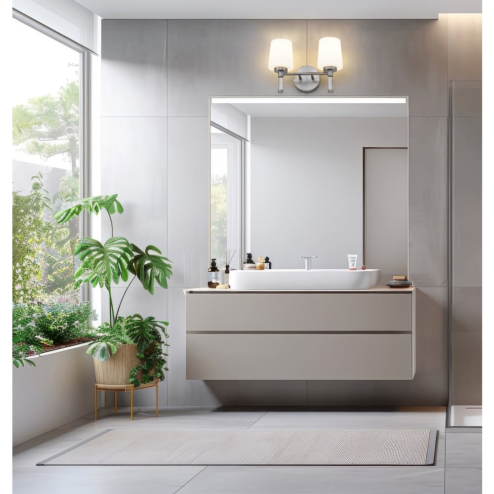 Z-Lite 2 Light Vanity, Brushed Nickel