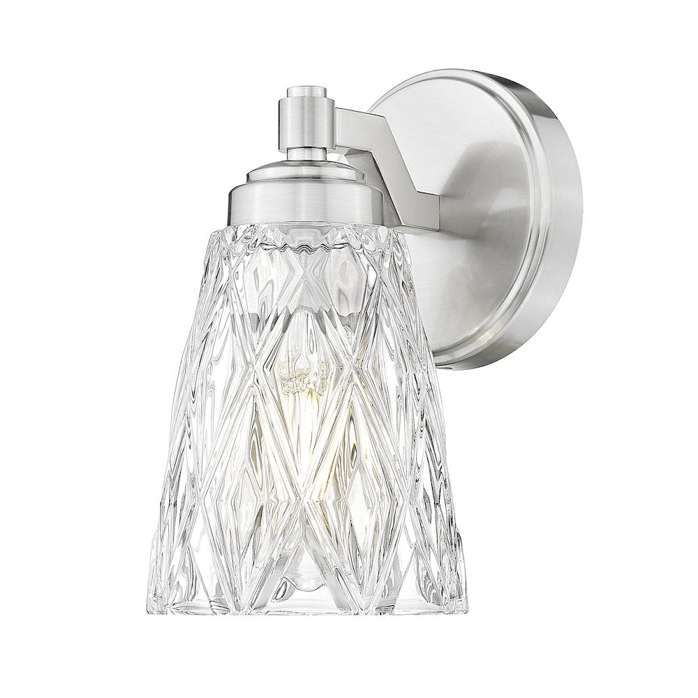 Z-Lite 1 Light Wall Sconce, Brushed Nickel