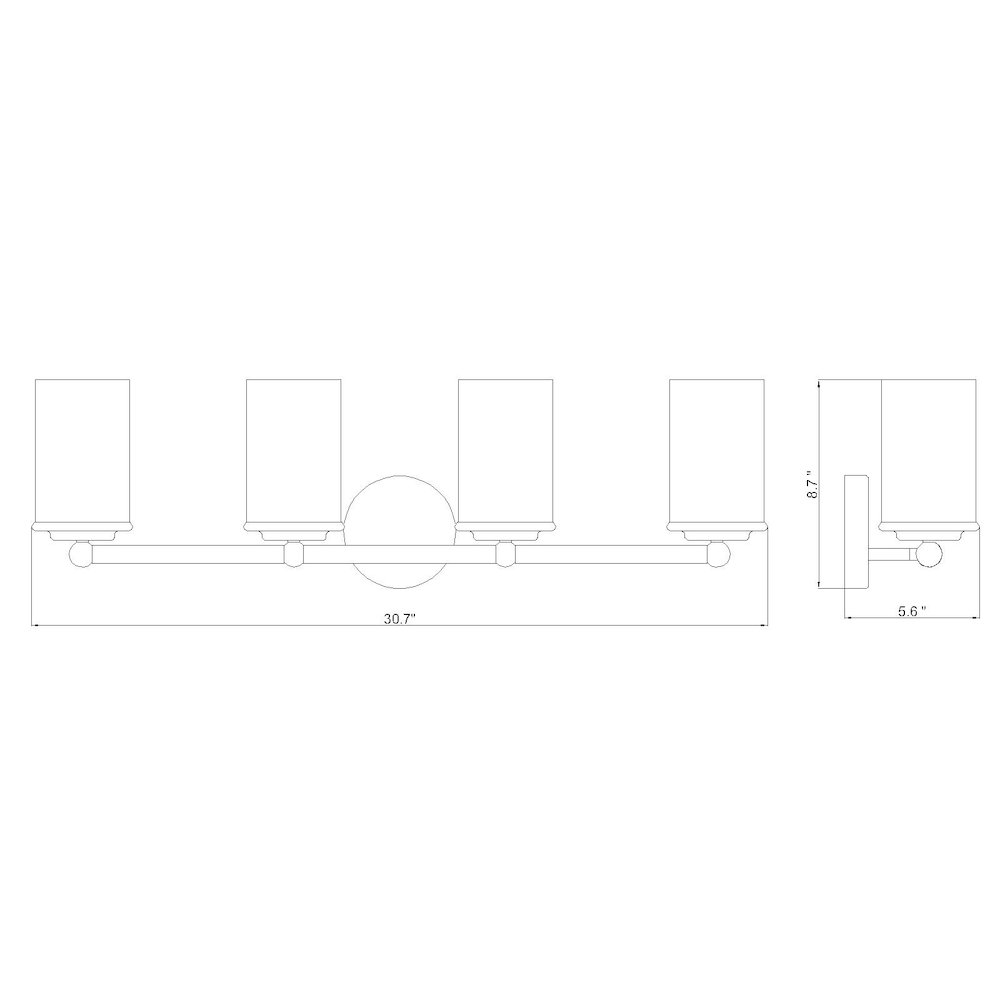 Z-Lite 4 Light Vanity
