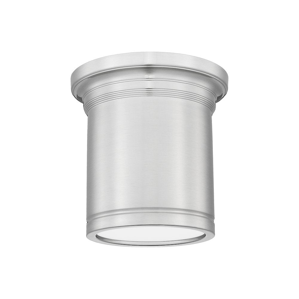 Z-Lite 1 Light Flush Mount, Brushed Nickel