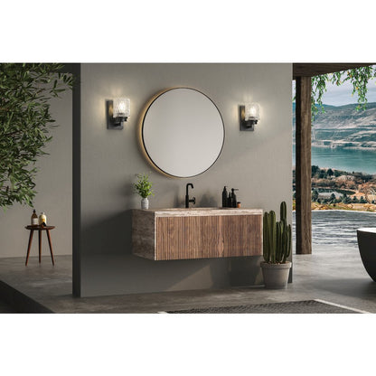 Z-Lite 1 Light Wall Sconce, Matte Black