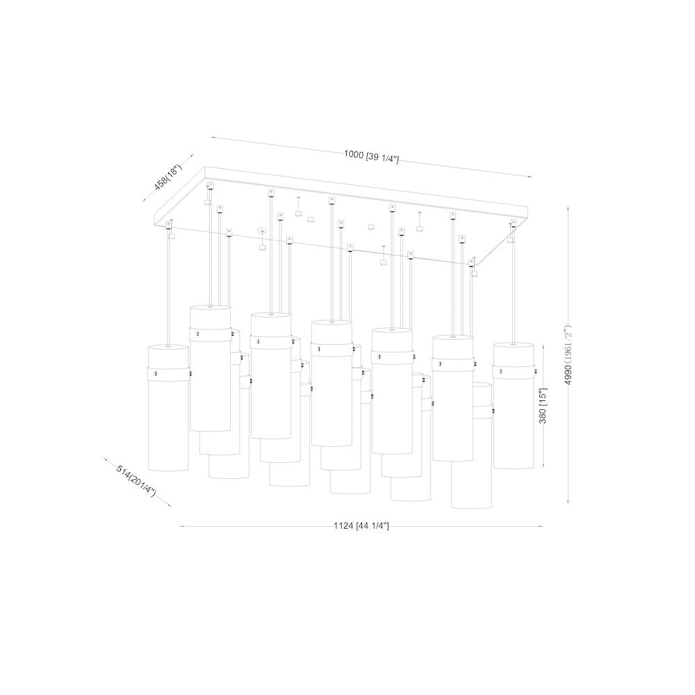 Z-Lite 17 Light Linear Chandelier