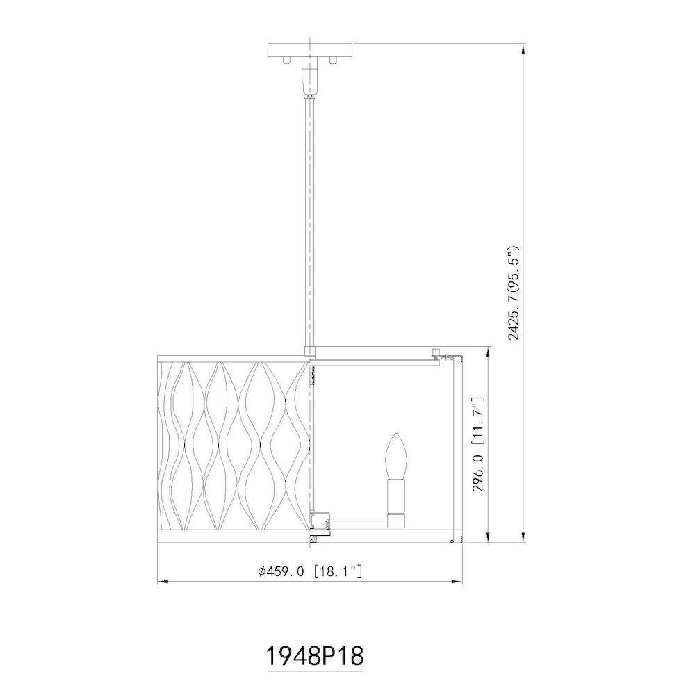 Z-Lite 5 Light Pendant