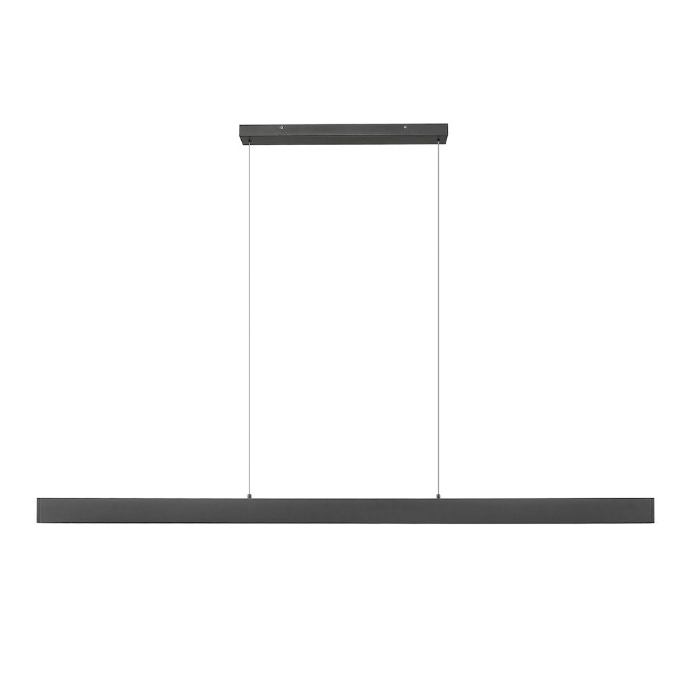 Z-Lite 1 Light Linear Chandelier, Matte Black