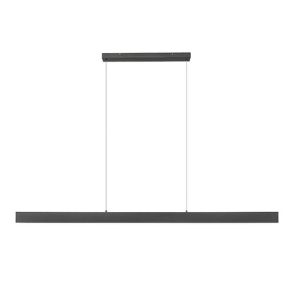 Z-Lite 1 Light Linear Chandelier, Matte Black