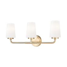 Z-Lite Montford 3 Light Vanity in Modern Gold color, Steel frame
