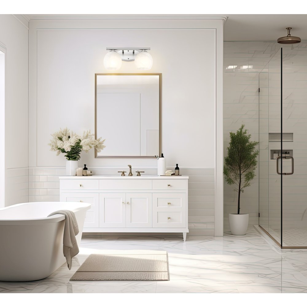 Z-Lite 2 Light Vanity, Brushed Nickel