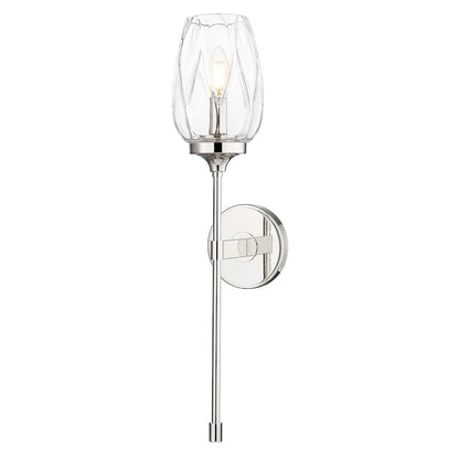 Z-Lite 1 Light Wall Sconce, Polished Nickel