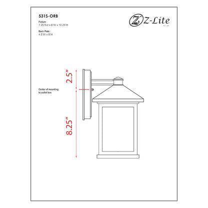 Z-Lite 1 Light Outdoor Wall Light