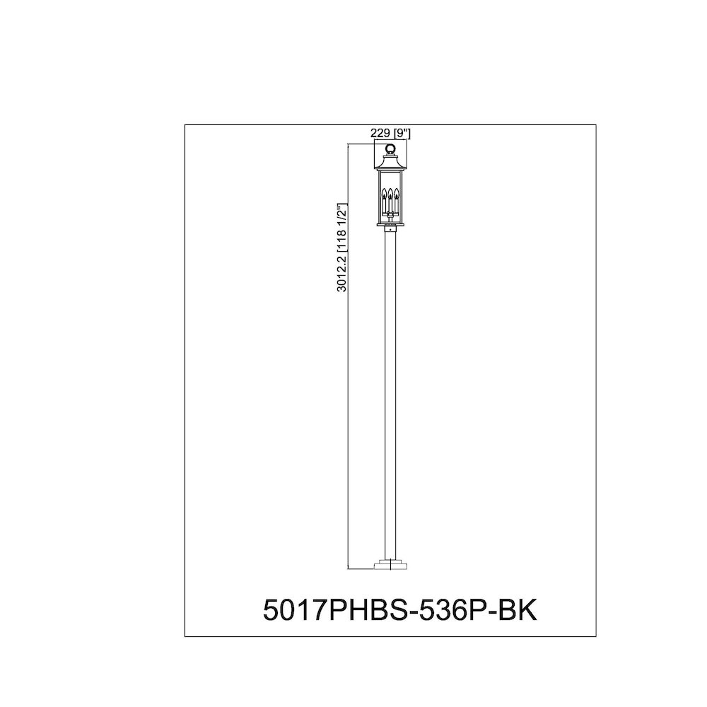 Z-Lite 4 Light Outdoor Post Mounted Fixture