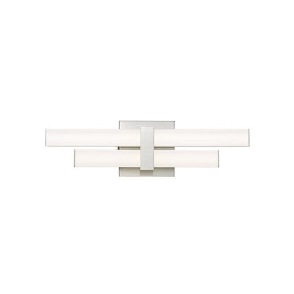 Z-Lite Zane 2 Light Vanity in Brushed Nickel Frame Finish