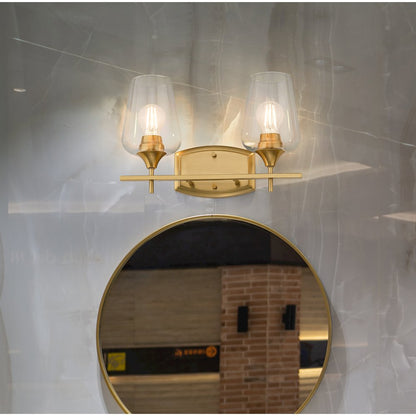 Z-Lite 2 Light Vanity, Burnished Brass