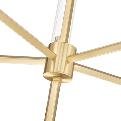 Z-Lite 5 Light Chandelier, Modern Gold