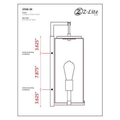 Z-Lite 1 Light Outdoor Wall Light