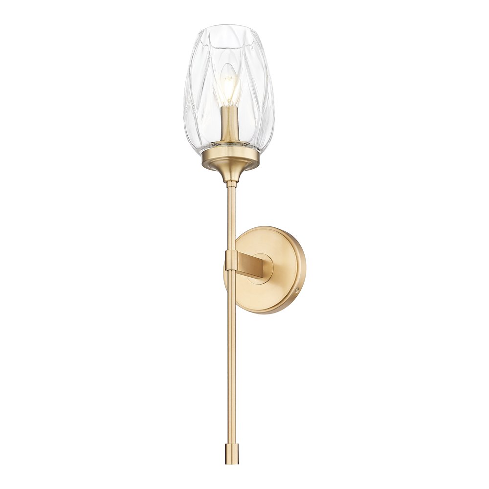 Z-Lite 1 Light Wall Sconce, Modern Gold