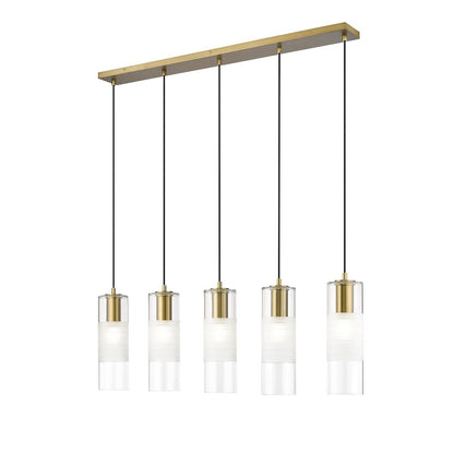 Z-Lite 5 Light Linear Chandelier