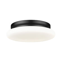 Soleil 1 Light Matte Black Flush Mount