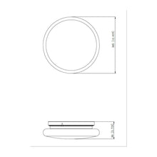 Soleil 1 Light Modern Gold Flush Mount