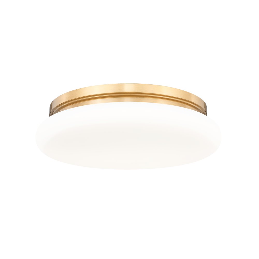 Soleil 1 Light Modern Gold Flush Mount