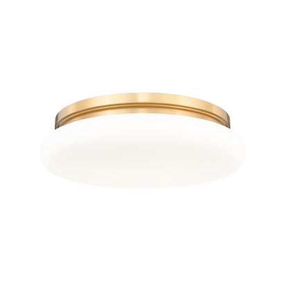 Soleil 1 Light Modern Gold Flush Mount