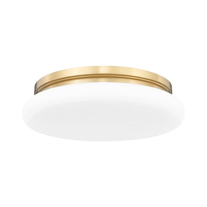 Soleil 1 Light Modern Gold Flush Mount