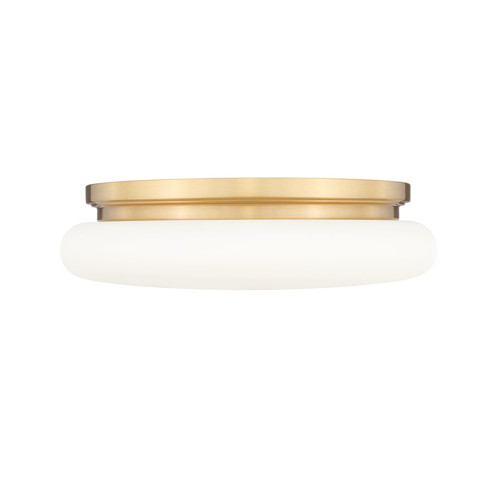 Soleil 1 Light Modern Gold Flush Mount