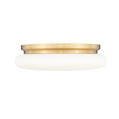 Soleil 1 Light Modern Gold Flush Mount