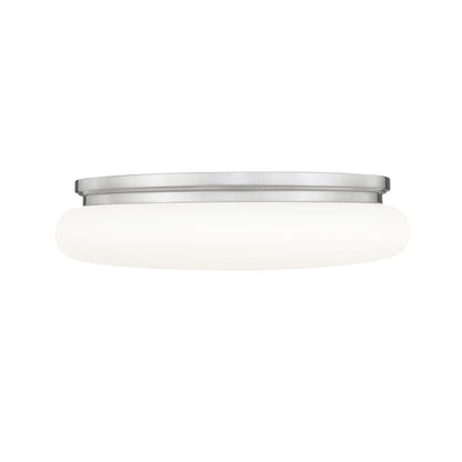 Soleil 1 Light Brushed Nickel Flush Mount