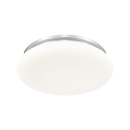 Soleil 1 Light Brushed Nickel Flush Mount