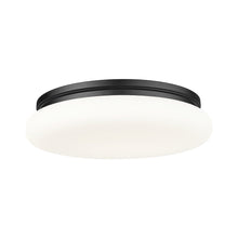 Soleil 1 Light Matte Black Flush Mount