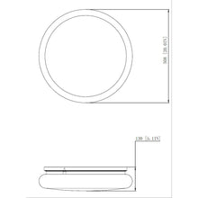 Soleil 1 Light Modern Gold Flush Mount