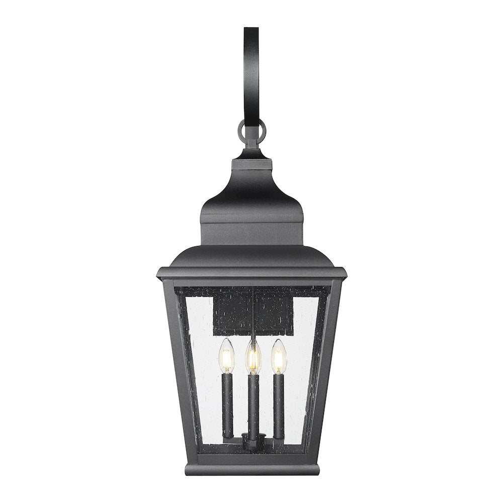 Z-Lite 4 Light Outdoor Wall Light, Sand Black