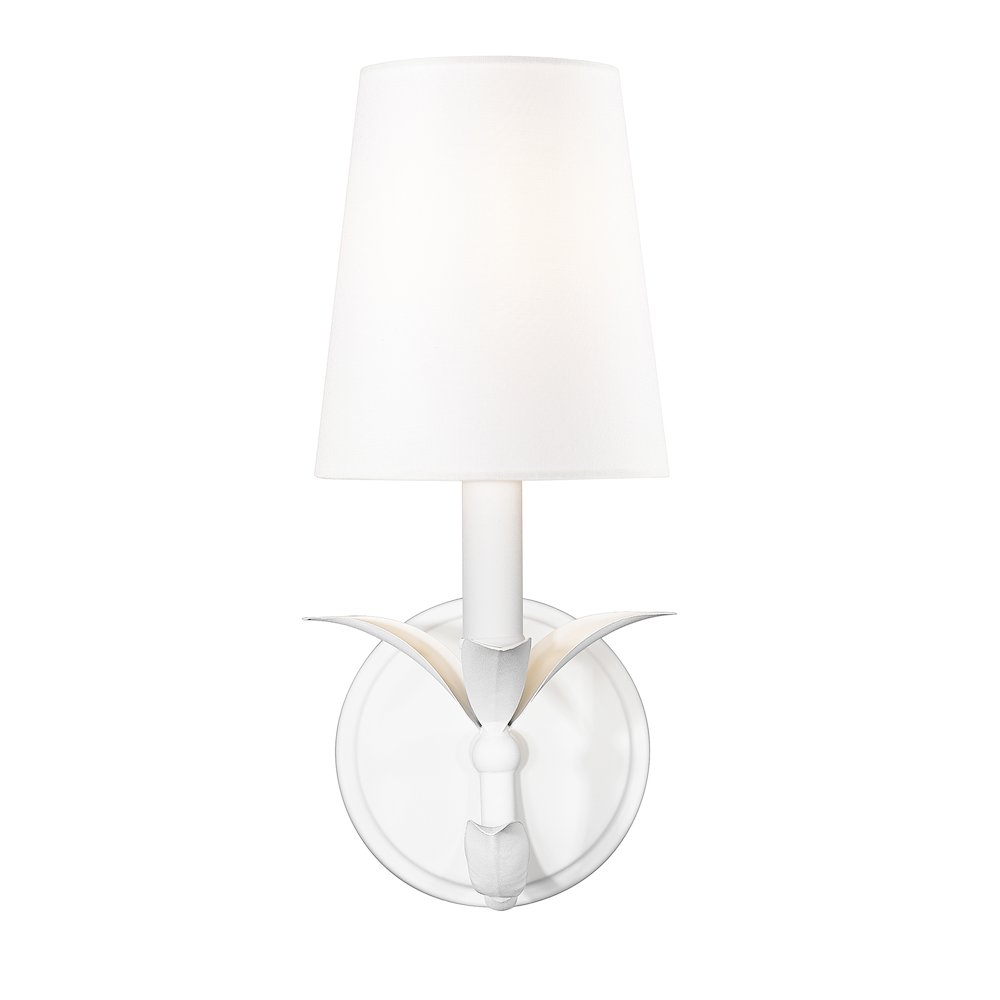 Z-Lite 1 Light Wall Sconce, Textured White