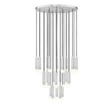 Z-Lite Stari 27 Light Chandelier in Brushed Nickel color, Steel frame
