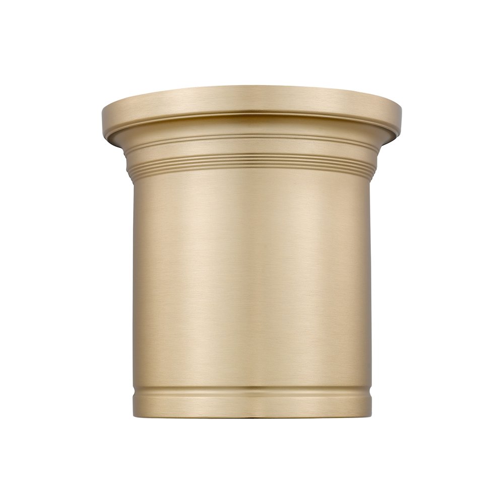 Z-Lite 1 Light Flush Mount, Modern Gold