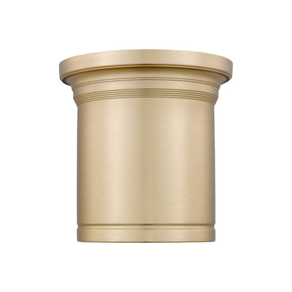 Z-Lite 1 Light Flush Mount, Modern Gold