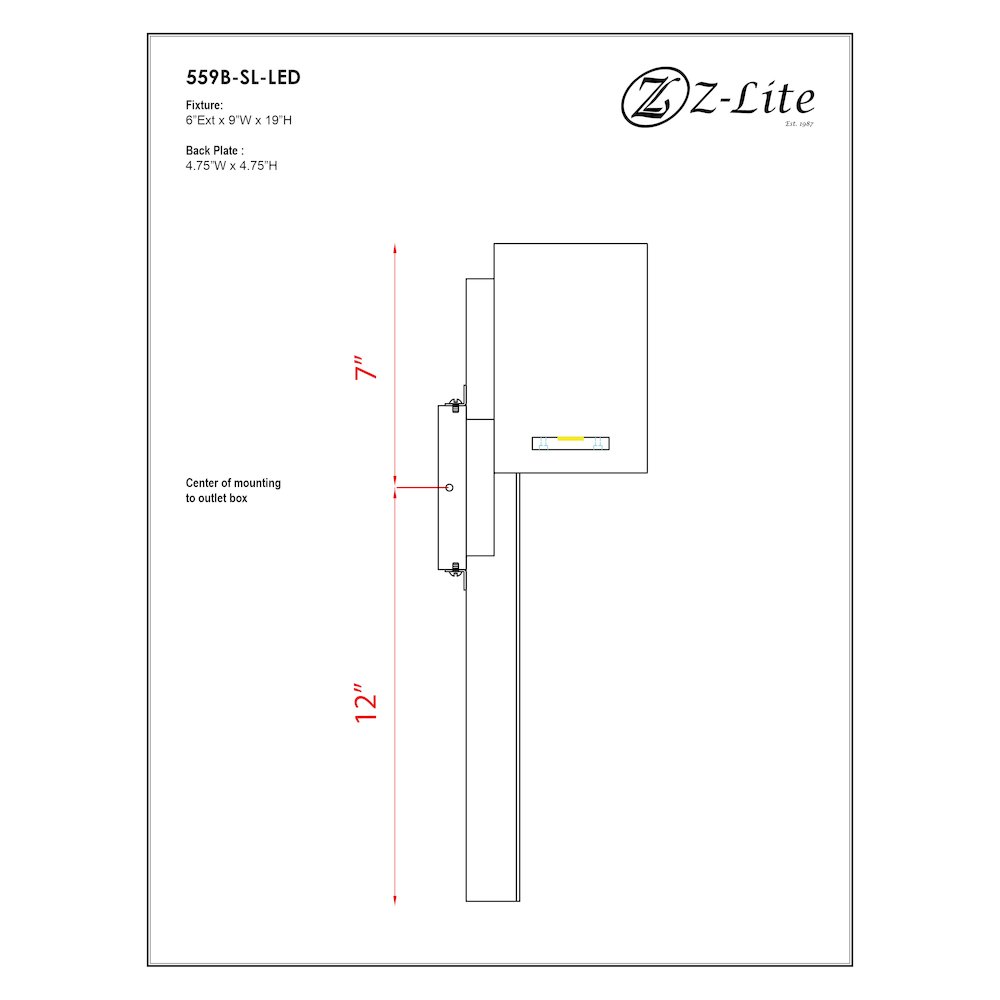 Z-Lite 1 Light Outdoor Wall Light