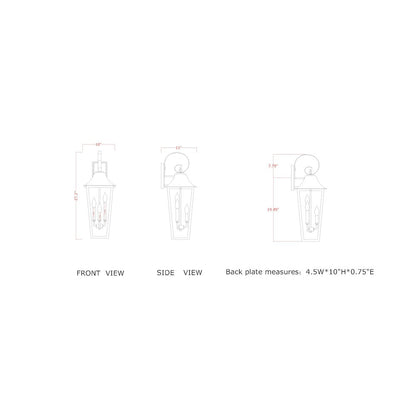 Z-Lite 3 Light Outdoor Wall Light