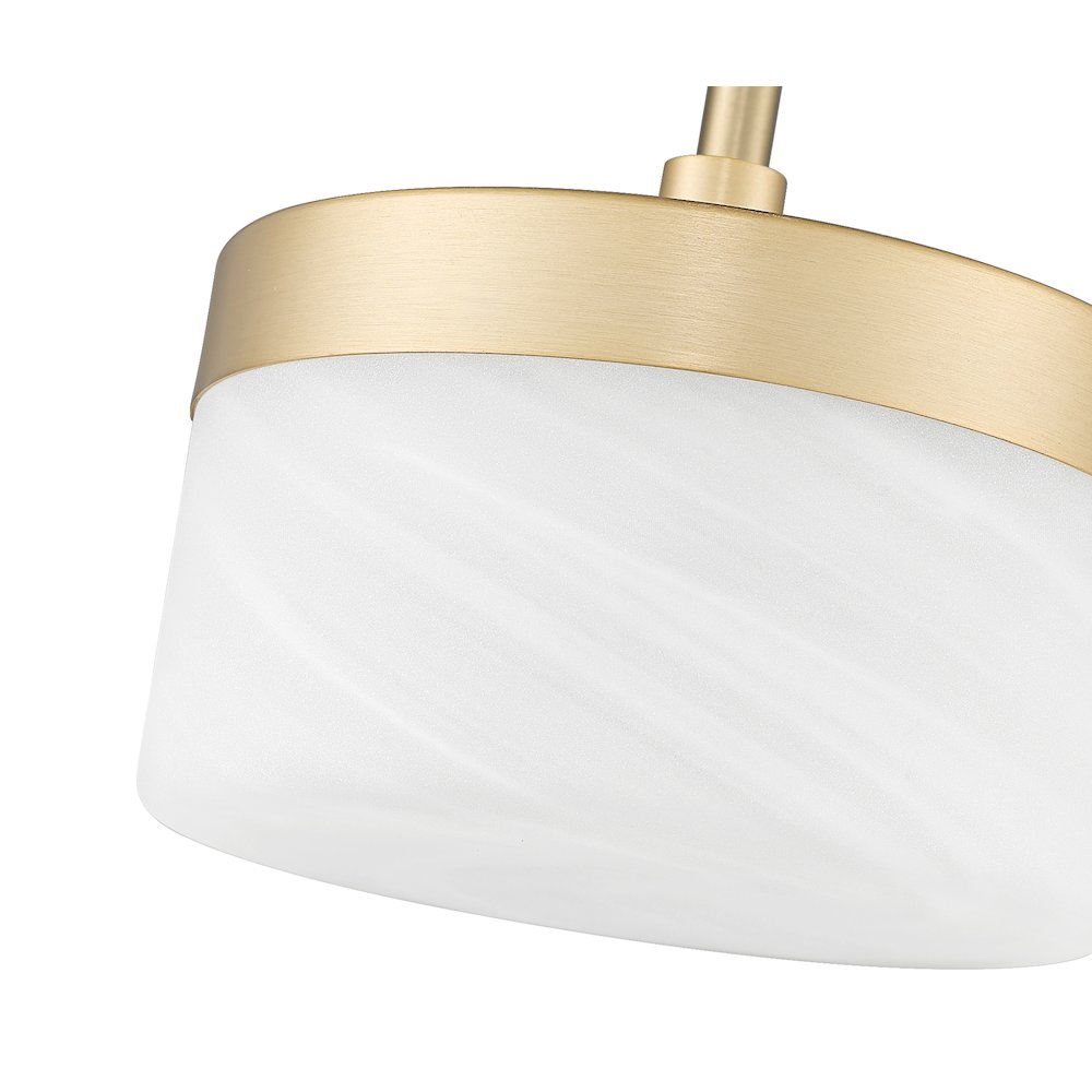Z-Lite 1 Light Pendant, Modern Gold