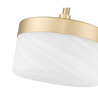 Z-Lite 1 Light Pendant, Modern Gold