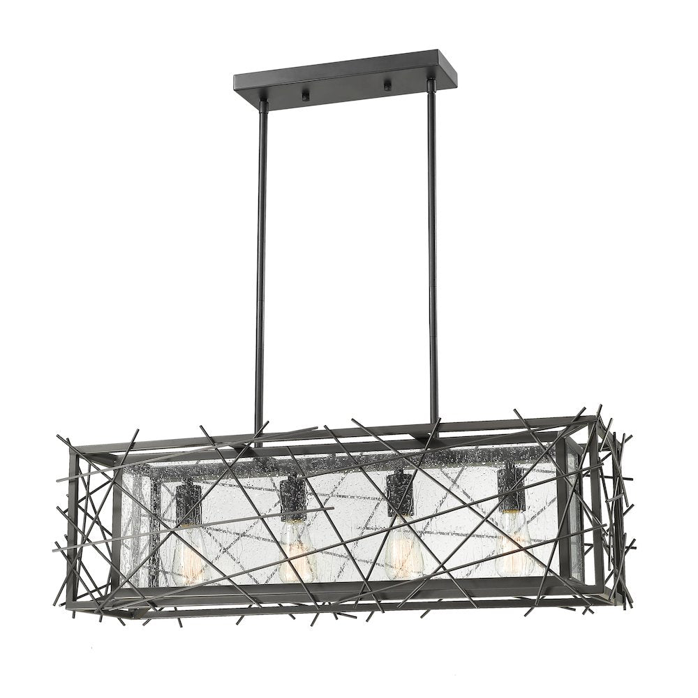 Z-Lite 4 Light Linear Chandelier