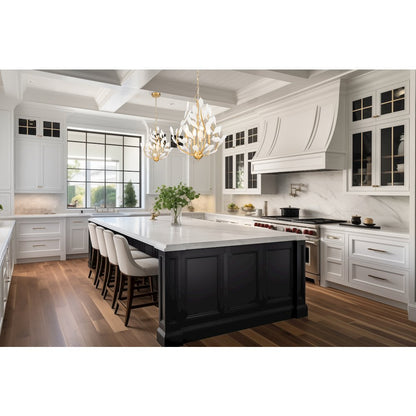 Z-Lite 4 Light Chandelier, Modern Gold