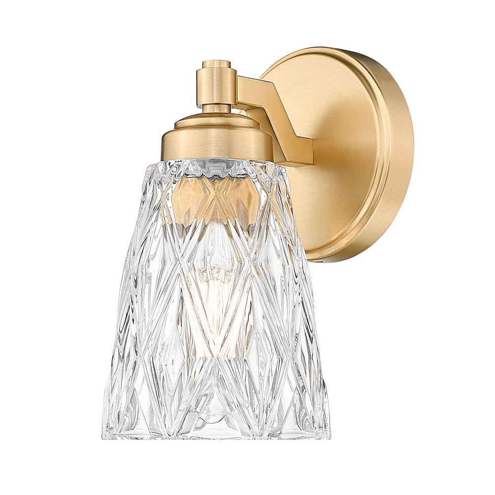Z-Lite 1 Light Wall Sconce, Modern Gold