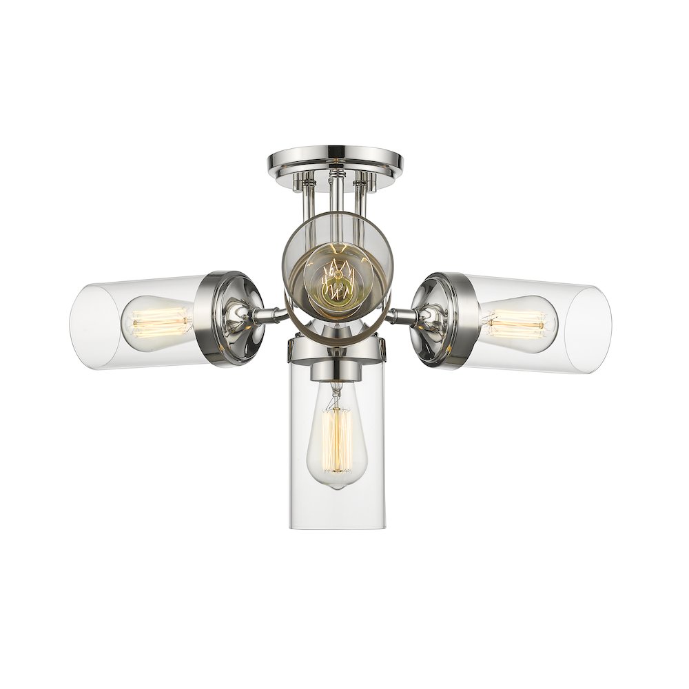 Z-Lite 4 Light Semi Flush Mount