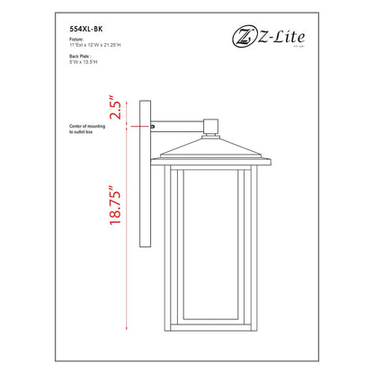 Z-Lite 3 Light Outdoor Wall Light