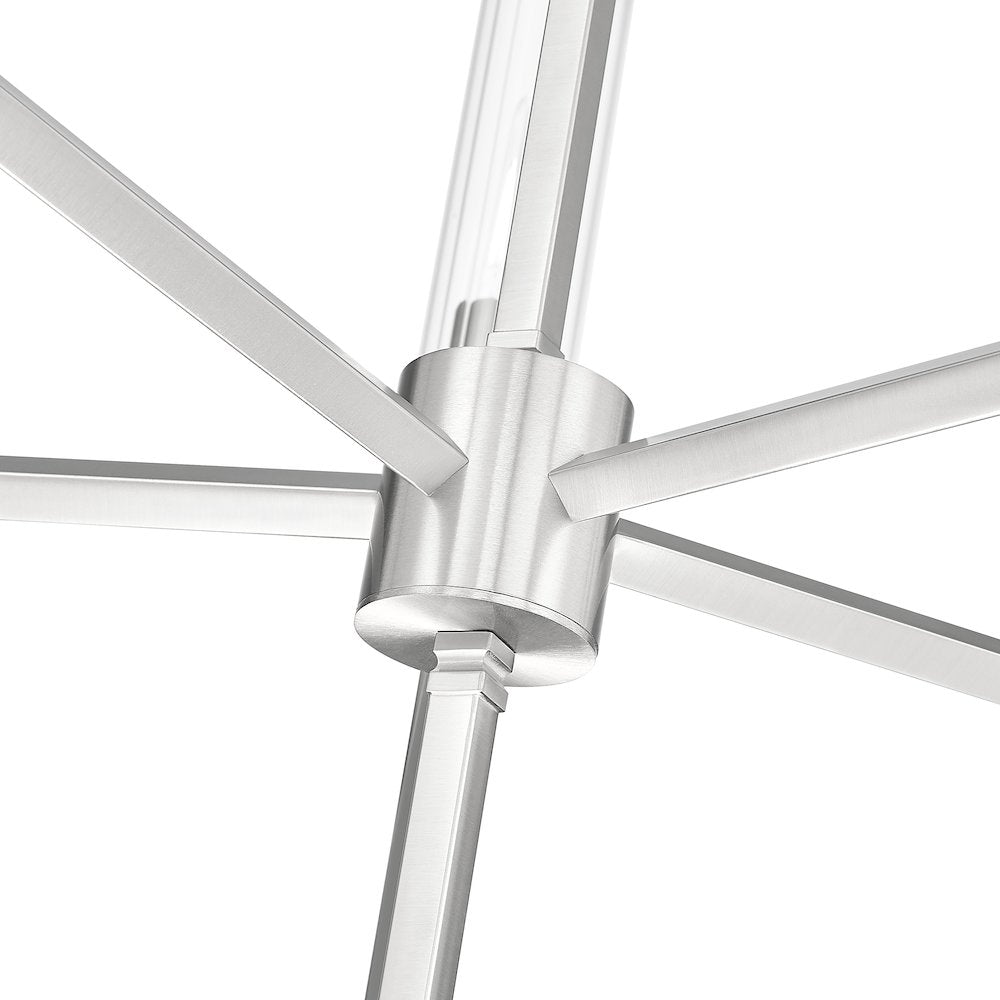 Z-Lite 5 Light Chandelier, Brushed Nickel