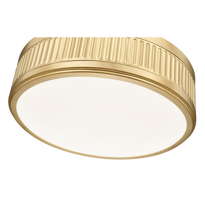 Z-Lite 1 Light Semi Flush Mount, Modern Gold
